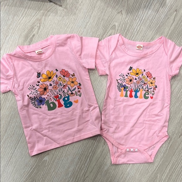 C.C Other - Pink Floral Sibling Set